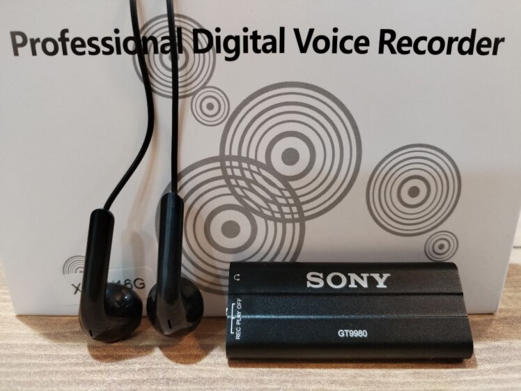 دستگاه شنود صدا دیجی کالا , ضبط صدا سونی مدل SONY GT9980 - شارژدهی 4 روز